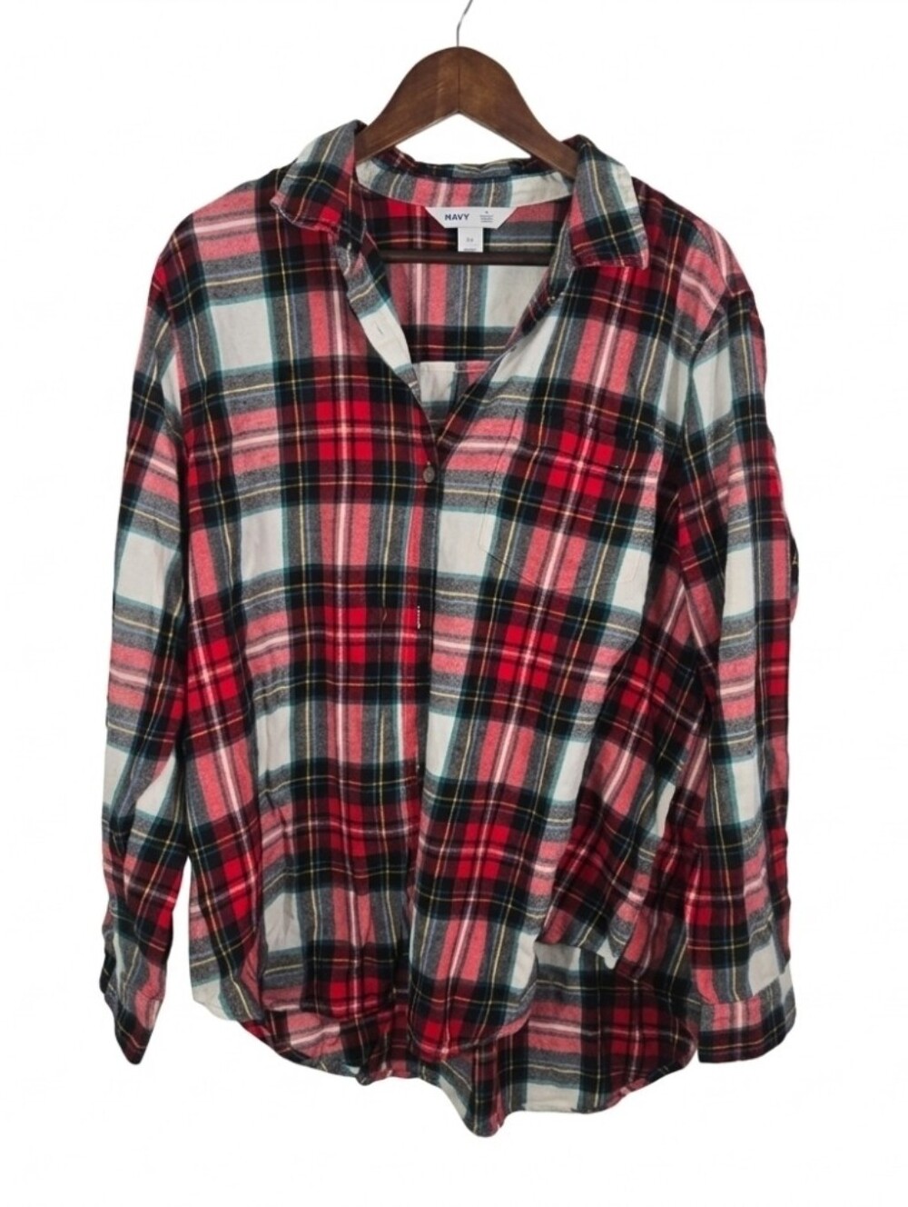 Old Navy flannel print full button down